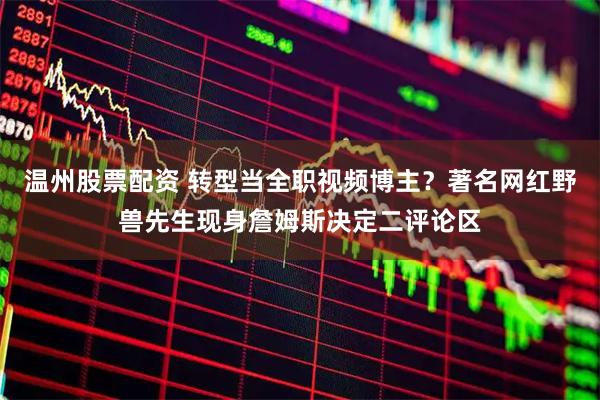 温州股票配资 转型当全职视频博主？著名网红野兽先生现身詹姆斯决定二评论区